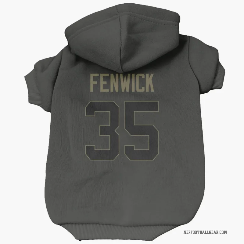 Deshaun Fenwick Black New England Patriots Service Cat & Dog Pet Hoodie