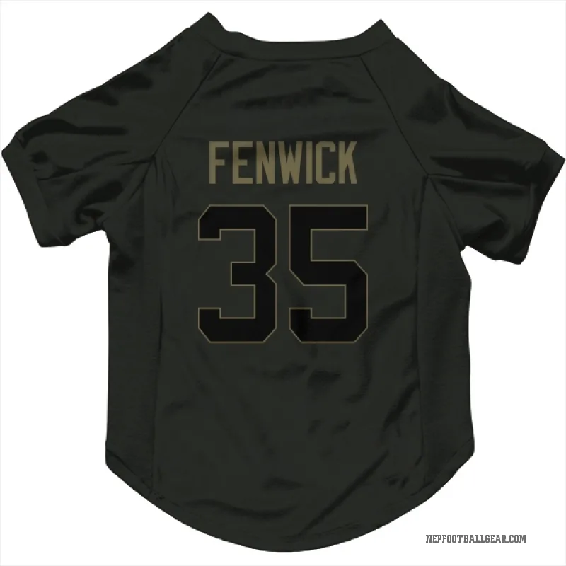 Deshaun Fenwick Black New England Patriots Service Cat & Dog Pet Jersey