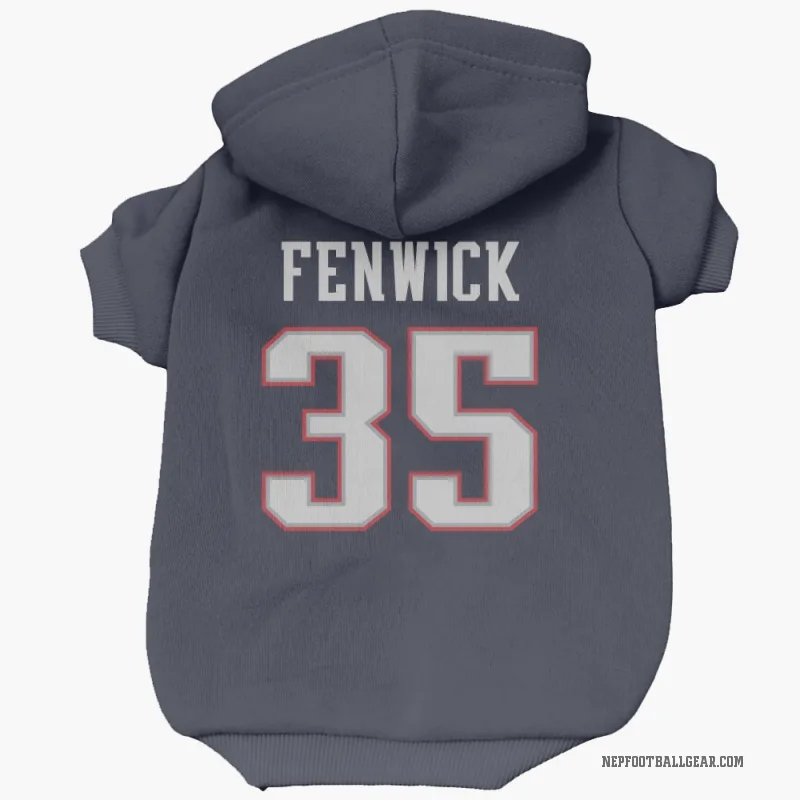 Deshaun Fenwick Navy New England Patriots Cat & Dog Pet Hoodie