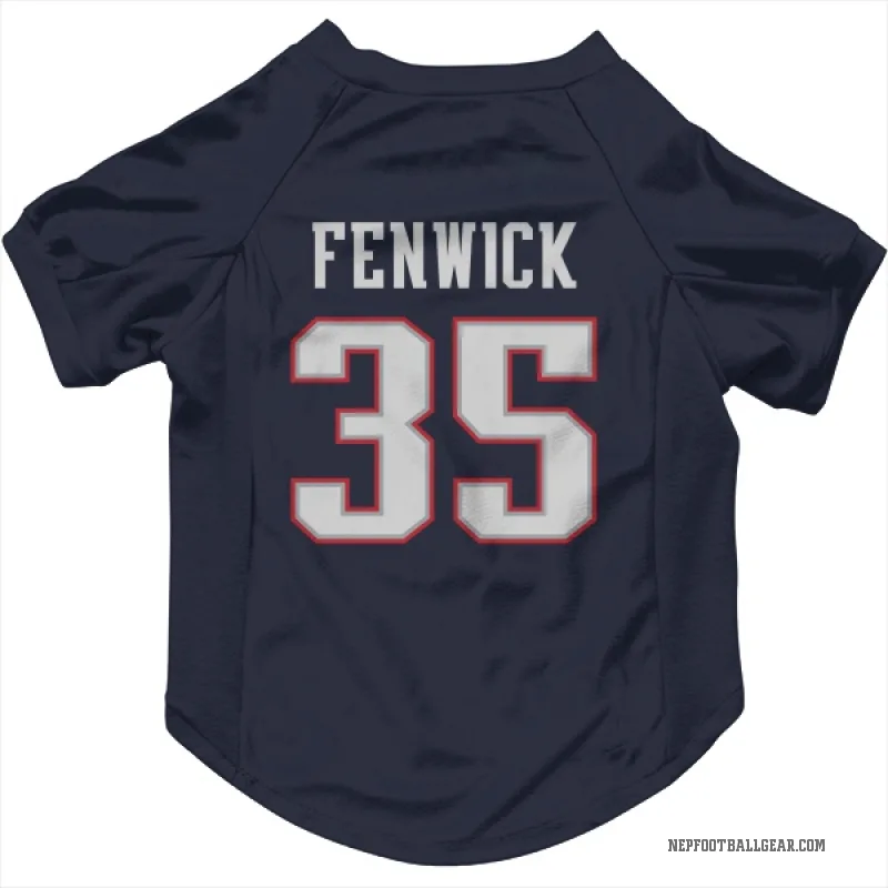 Deshaun Fenwick Navy New England Patriots Cat & Dog Pet Jersey