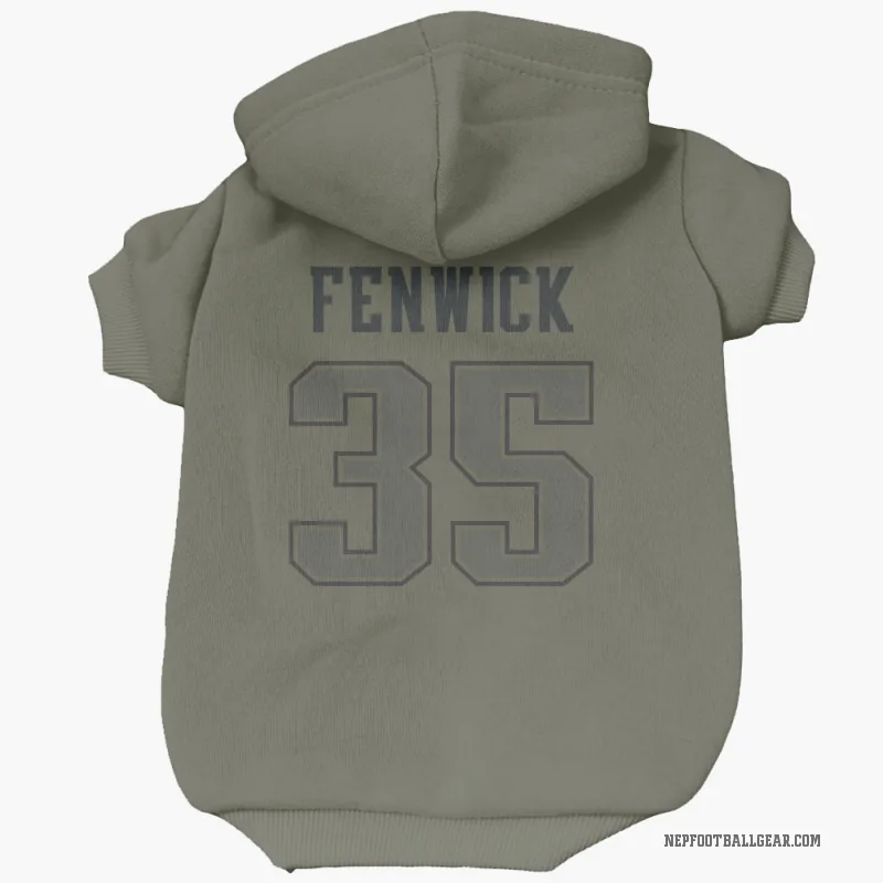 Deshaun Fenwick Olive New England Patriots Cat & Dog Pet Hoodie