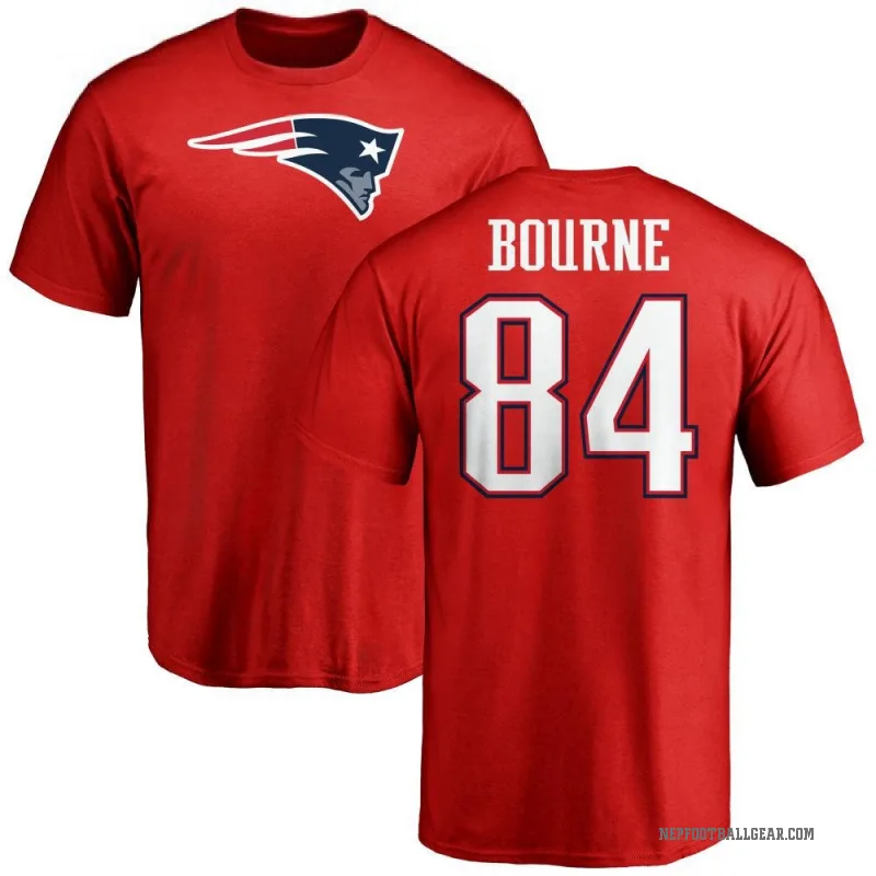 Kendrick Bourne Men's Red New England Patriots Logo T-Shirt -