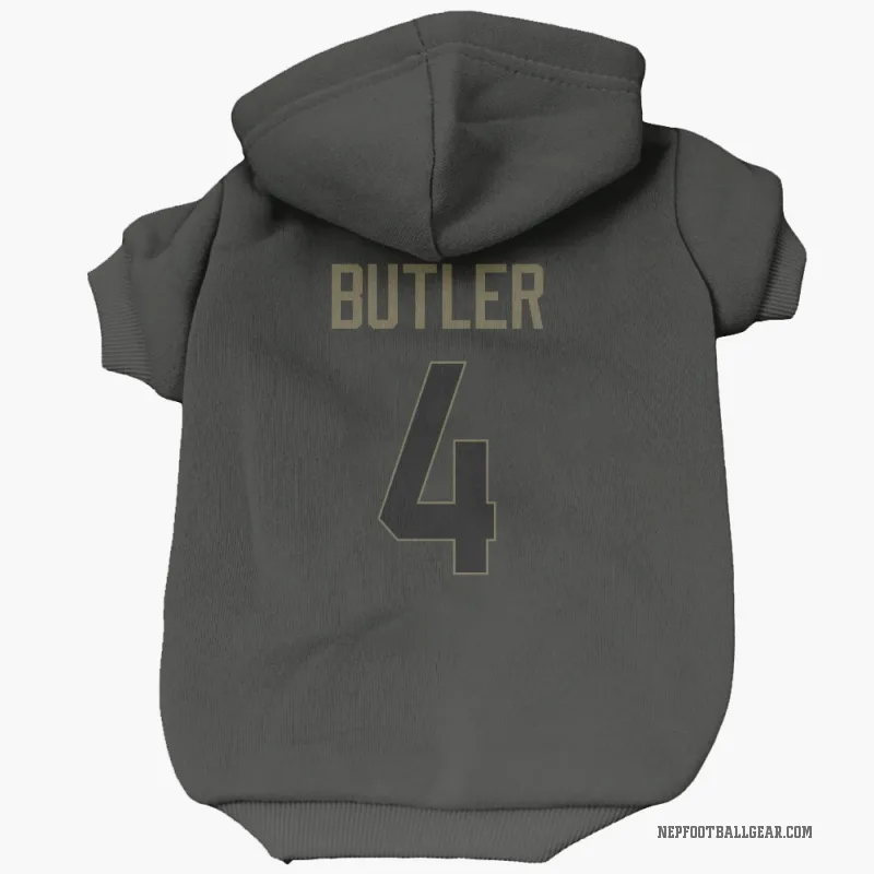 Malcolm Butler Black New England Patriots Service Cat & Dog Pet Hoodie