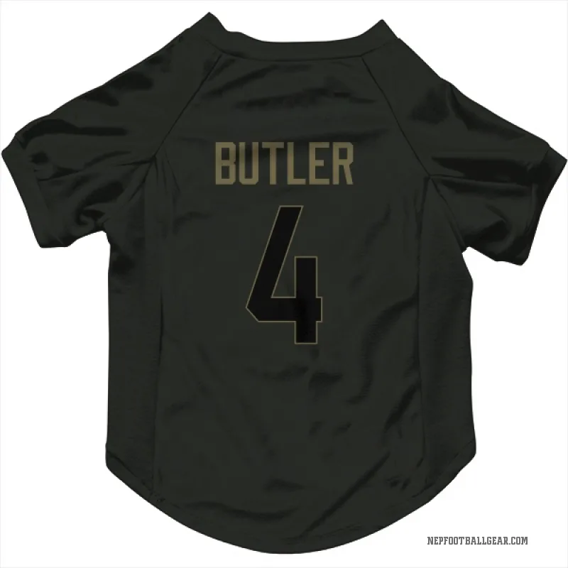 Malcolm Butler Black New England Patriots Service Cat & Dog Pet Jersey