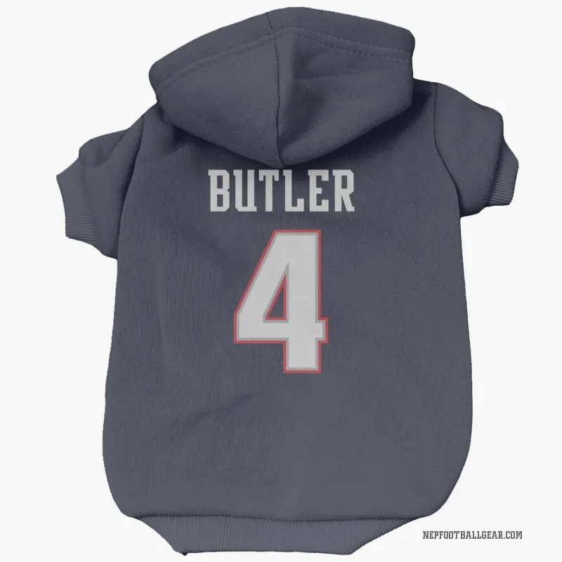 Malcolm Butler Navy New England Patriots Cat & Dog Pet Hoodie