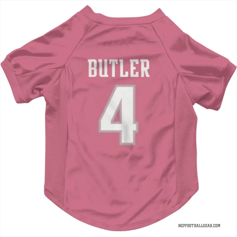 Malcolm Butler Pink New England Patriots Cat & Dog Pet Jersey