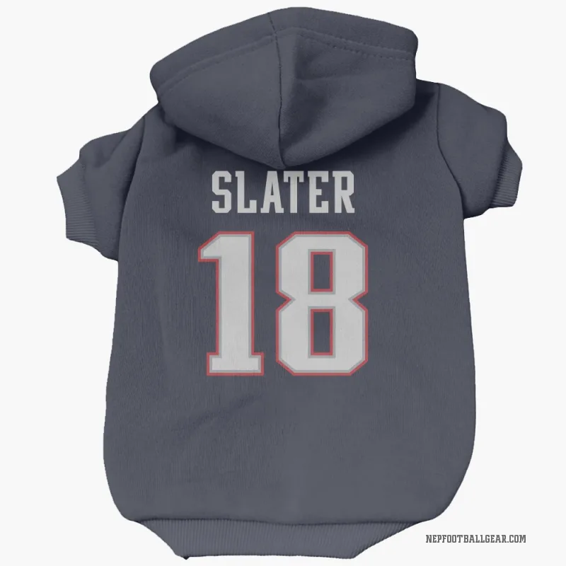 Matthew Slater Navy New England Patriots Cat & Dog Pet Hoodie