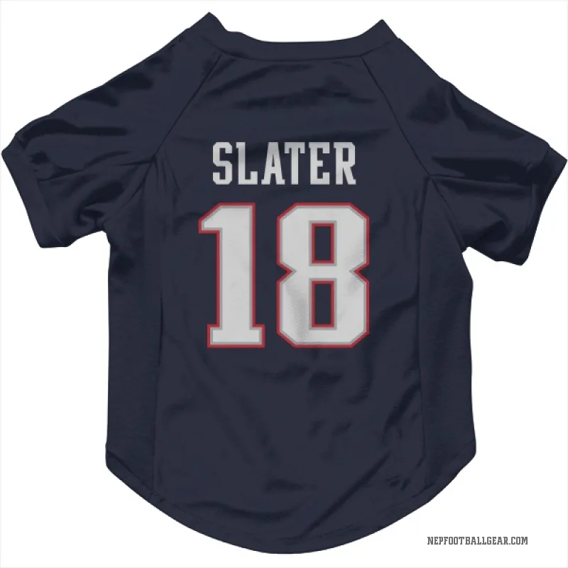 Matthew Slater Navy New England Patriots Cat & Dog Pet Jersey